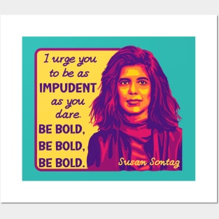 Susan Sontag Portrait and Quote Posters and Art